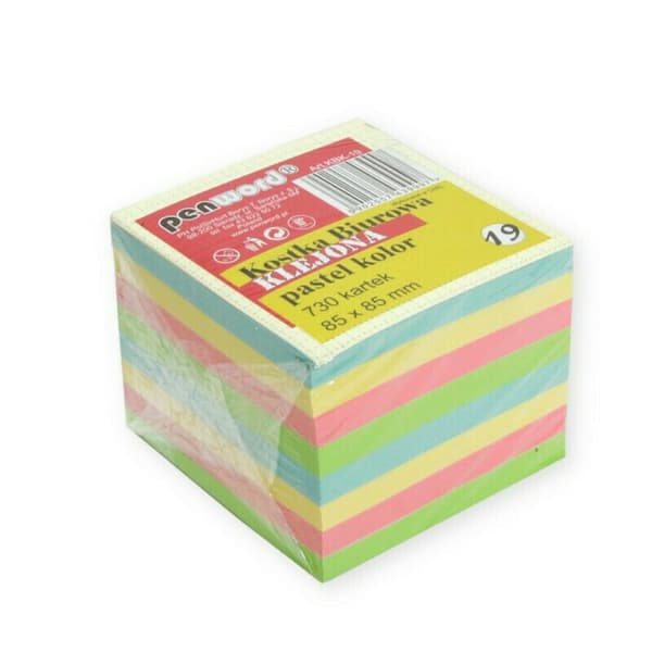 Kontorskub pastell 85x85x70mm 730K