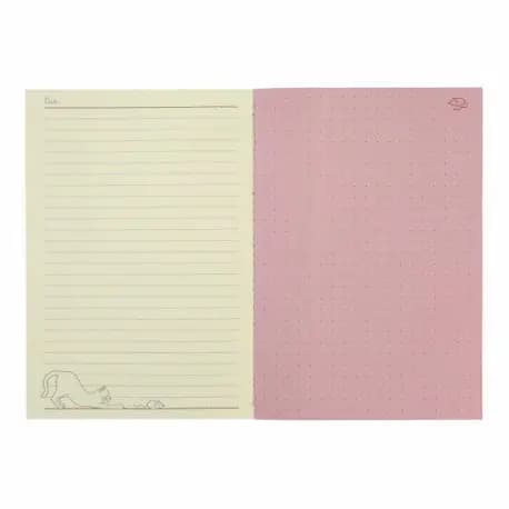 Mellanstor anteckningsbok - Stay Pawsitive (Rosa)