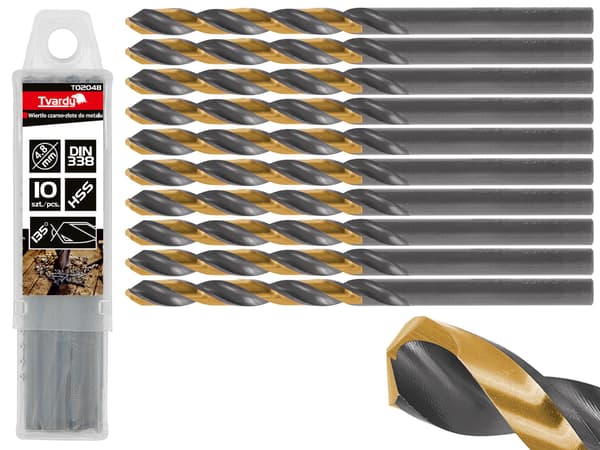 Sort og guld bor til metal HSS 4.80mm (10/100/1000)