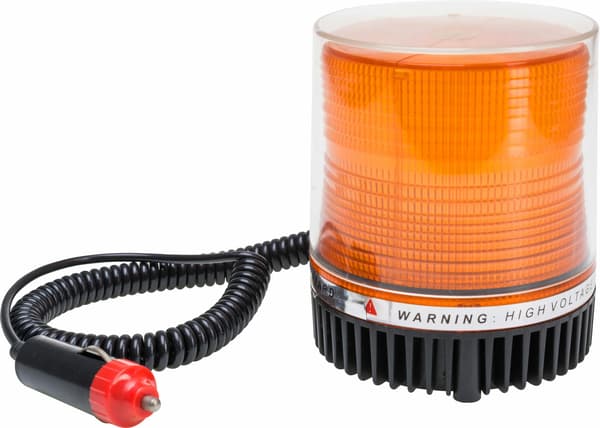 ORANGE LED VARNINGSLJUS 12-24V
