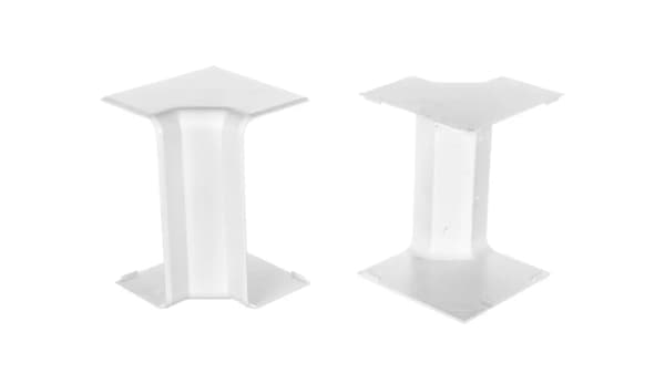 Indvendigt dæksel EKE 140x60mm hvid 8565