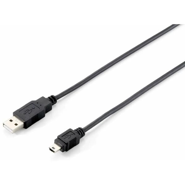 USB till Mini USB-kabel Equip 128521 Svart 1,8 m