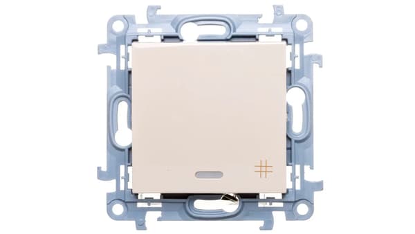 Simon 10 Krydsforbindelse med LED-lys creme CW7L.01/41
