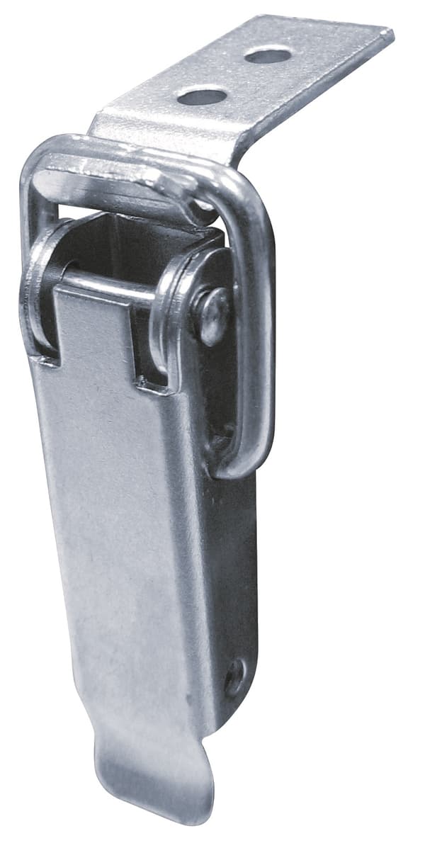 FÖRSLUTNING FÖR LÅDOR GALVANISERAD MED KROK TYP D 130*30MM