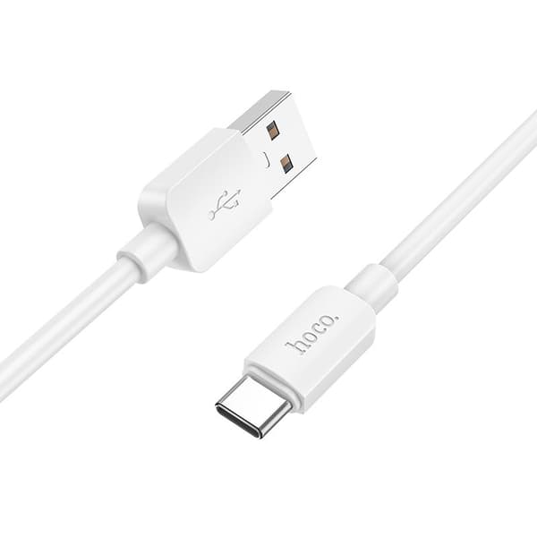 HOCO-kabel USB A till Typ C PD 2,4A 27W X96 1 m vit