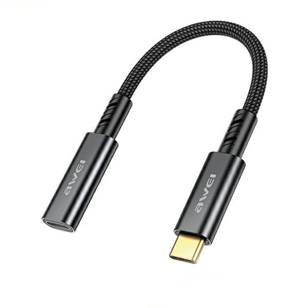 AWEI CL-216T-adapter Lightning / USB-C svart