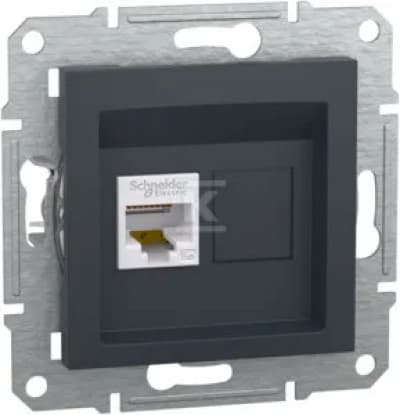 Schneider Electric Computerstik Asfora kat. 5e UTP uden ramme antracit (EPH4300171)