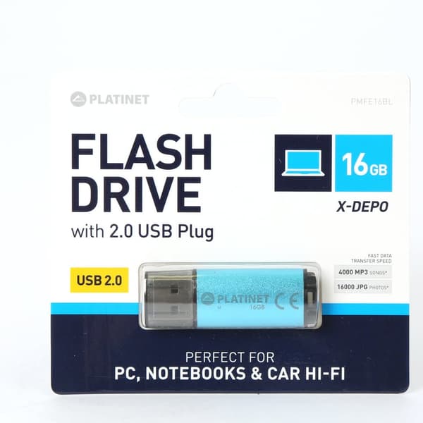PLATINET USB 2.0 USB-FLASH-DREV X-Depo 16GB BLÅ [42173]