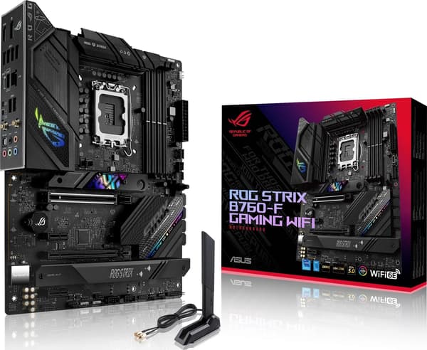 ASUS Bundkort ROG STRIX B760-F GAMING WIFI - ATX - Socket LGA1700 - Intel B760
