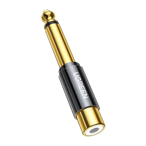 Ugreen 6,35 mm Jack-adapter (han) til RCA (hun) guld (AV169 80731)
