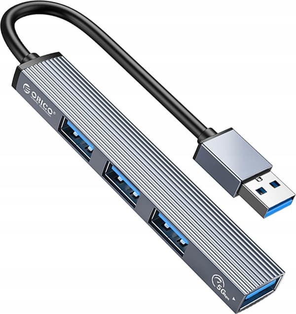 Orico USB-keskitin 5Gbps 1*USB-A 3.1, 3*USB-A 2.0, alumiini