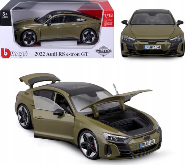 BBURAGO metalli, 1:18, Audi RS E-Tron GT, vihreä