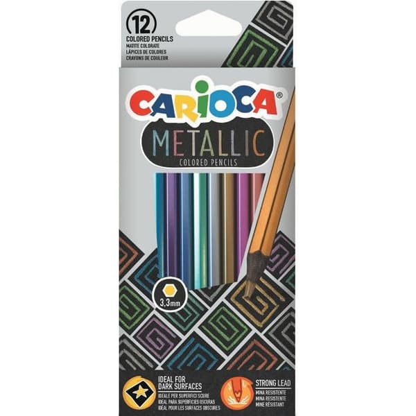 Metalliske blyanter 12 farver CARIOCA