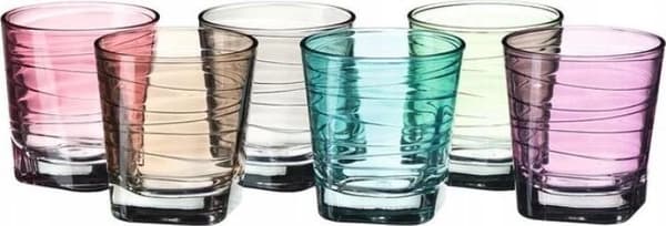 Leonardo - Sæt med 6 farvede glas 250ml Vario
