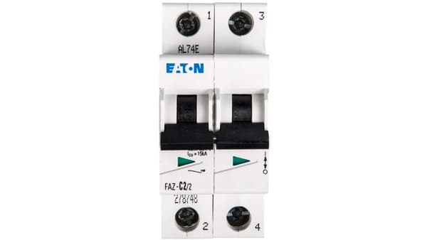 Eaton Adapterswitch FAZ-C2/2 2P C 2A 15kA AC - 278748