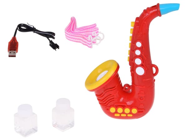 Såpbubblor - SAXOFON bubbelmaskin Ljud + ljus ZA6154 CZ