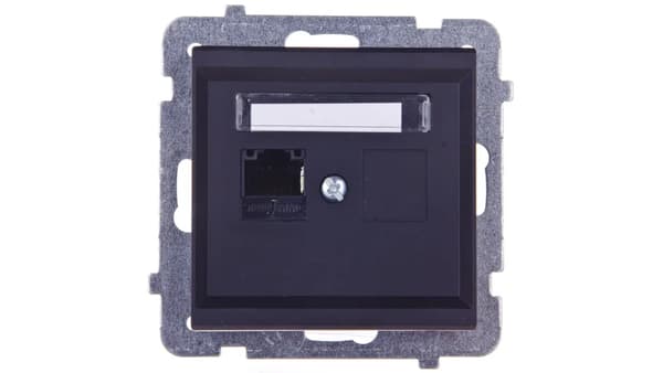 Ospel Computerstik Sonata Enkelt RJ45 5e Sort Metallic (GPK-1R/K/M/33)