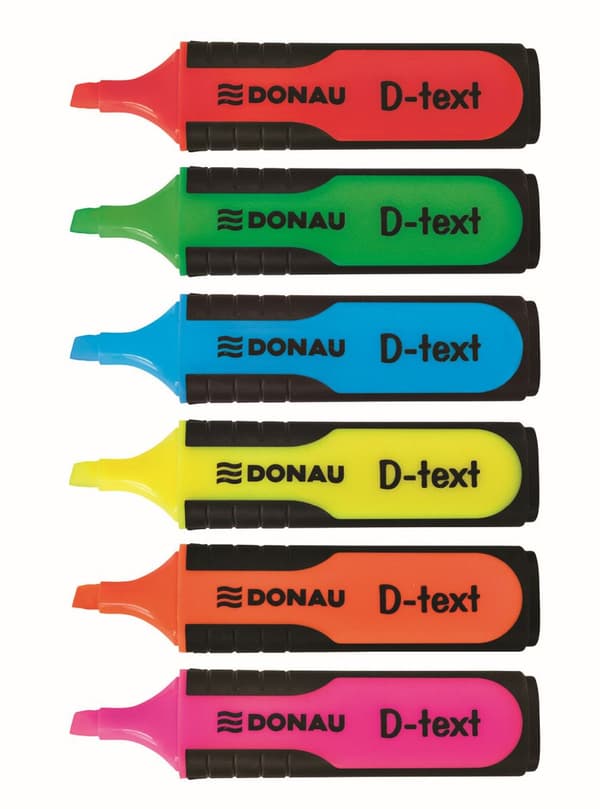 Donau ÖVERSTRECKNINGSPENNA DONAU D-TEXT FLUORESCERANDE, GUL