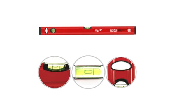 Vattenpass SLIM 60cm 2 libeller MILWAUKEE