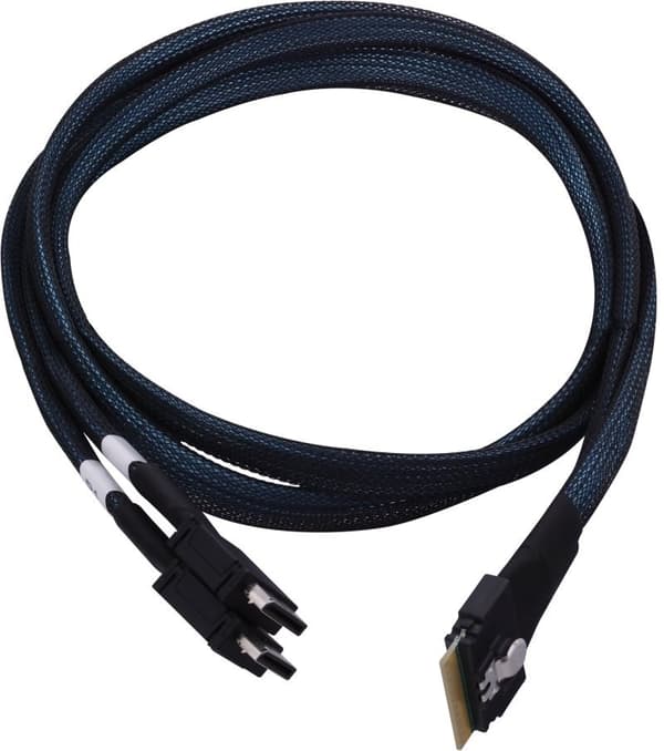 Adaptec-kabel SFF8654->SFF8612 2x Oculinks x4 intern 0,8m