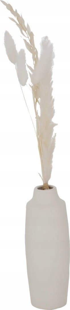 Boltze Bianca dekorativ porslinsvas, torkade blommor, höjd 16 cm