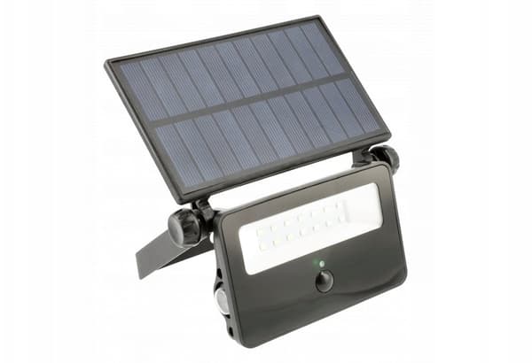 Solar LED-belysning LUMOS, med rörelsesensor, 10W, 850lm, 6400K, IP65, 120, solpanel, 3 år