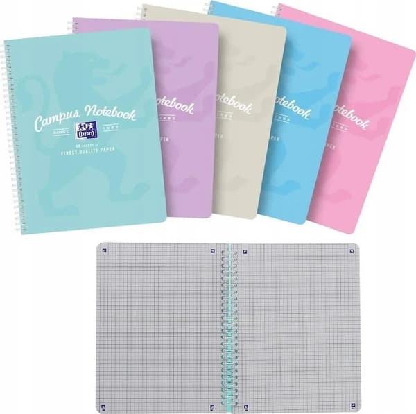 Colosbook B5+/80K Campus Pastel gitter (5 stk.)