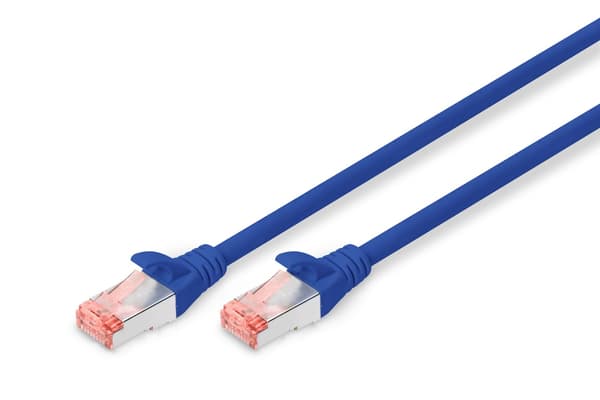 DIGITUS patchkabel - 25 cm - blå, RAL