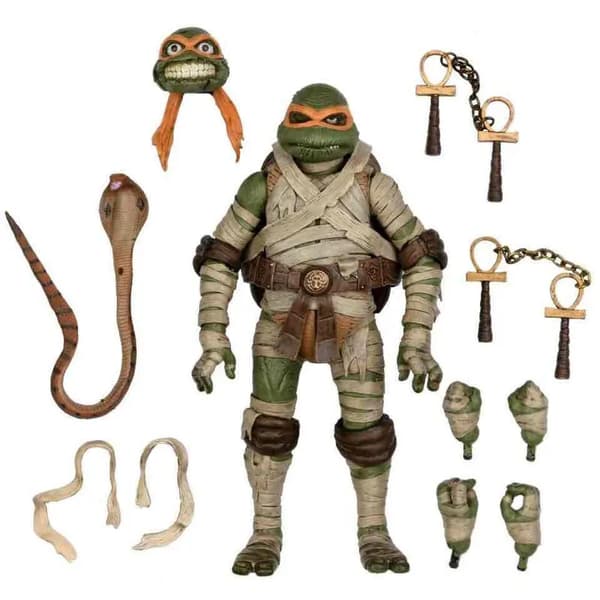Ninja Turtles som Mumien Michelangelo ultimativ figur 18cm