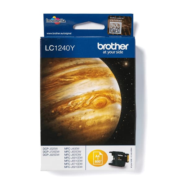 Brother LC1240Y - gul - original - blækpatron