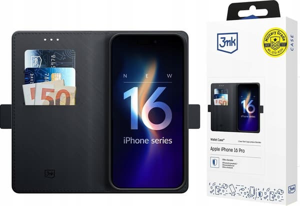 3MK 3mk flipfodral Plånboksfodral för Apple iPhone 16 Pro