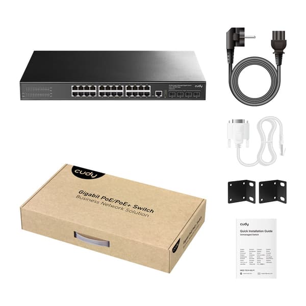 SWITCH PoE+ Kontrollerbar L2 GS2008PS2 120W 2xSFP GB
