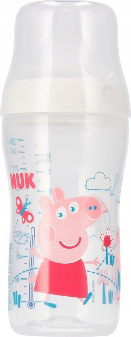 NUK NUK Perfect Match Peppa Pig PP-flaska 260ml, vit