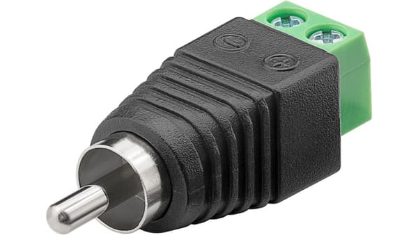 Cinch/RCA-liitin - ruuvikiinnitys 76740 /10kpl. /