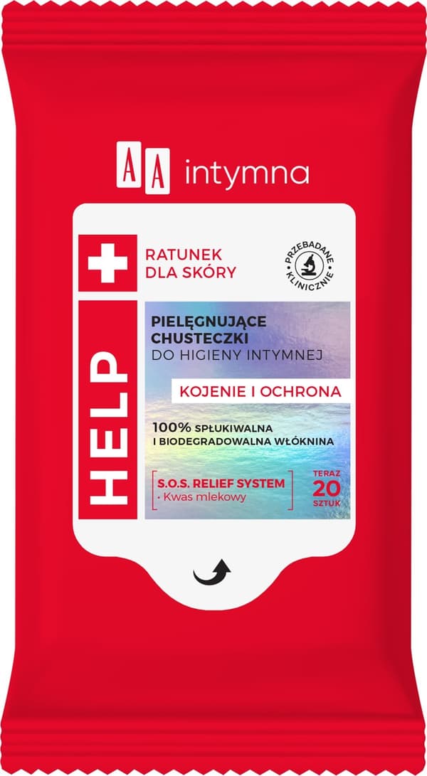 AA_intimate Help vårdande våtservetter för intimhygien 20 st.