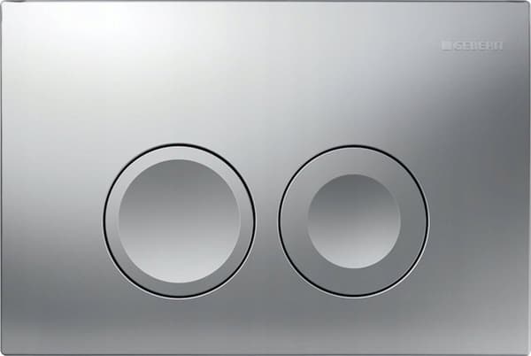 Geberit skylleknap Geberit Delta25, front, krom-mat [1/10/180]