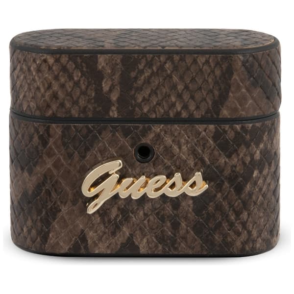 Guess, GUACAPPUSNSMLBR AirPods Pro dækker den brune/brune Python-kollektion