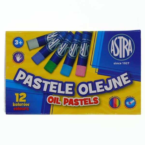 Oljepasteller 12 färger ASTRA