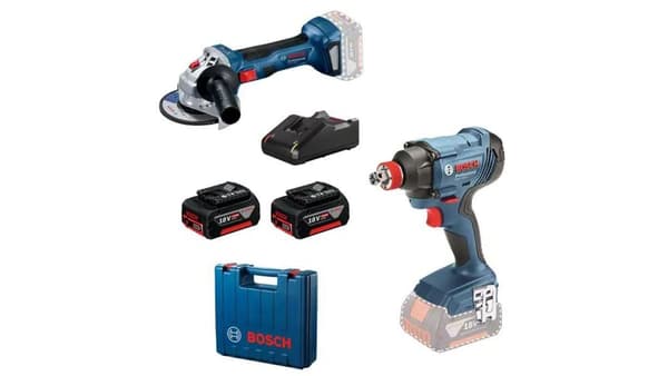 BOSCH.SET 18V GDX 180-LI + GWS 180 2x4.0AH...