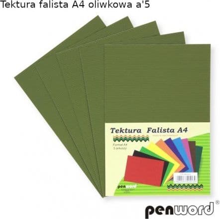 A4 korrugerad olivkartong 5 st