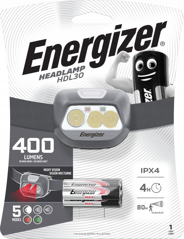 PANDELAMPE ENERGIZER HEADLIGHT HDL30 3AAA 400 lm