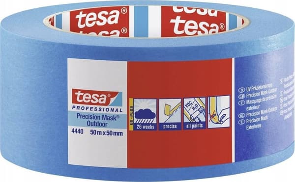 Tesa afdækningstape 50m x 50mm Preci.outd.Prof. Blå 04440