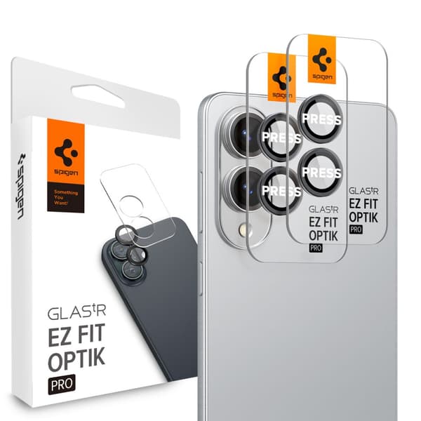 Spigen Glass tR EZ Fit Optik Pro HD 2-pak, sort - Samsung Galaxy S25 Edge