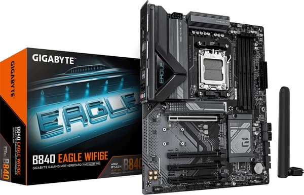 Gigabyte B840 EAGLE WIFI6E - bundkort - ATX - Socket AM5 - AMD B840
