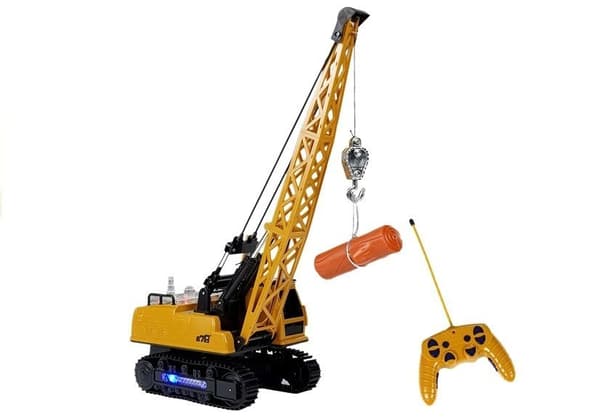R/C-nosturi liikuteltavalla varrella ja valoilla