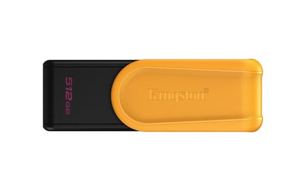 Kingston USB-flashdrev DataTraveler Exodia S - USB 3.2 Gen 1 - 512 GB - sort/gul