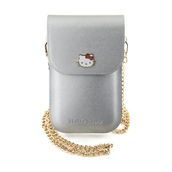Hello Kitty Handväska HKOWBPGHDLMS silver/silver Läder Metall Logotyp Kedja