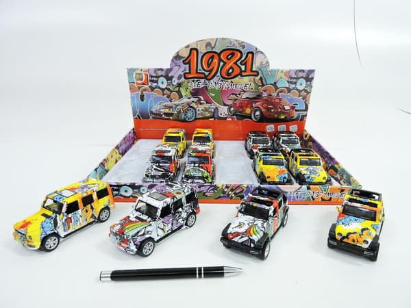 Metallinen maastoauto 1:36 lajitelma