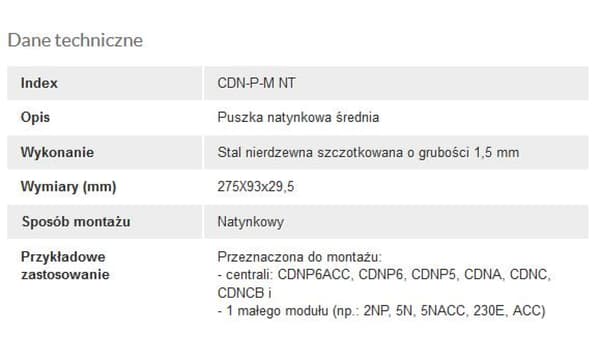 ACO CDN-P-M NT Utanpåliggande ram medium CDN med visir, för CDNP5/6, CDNC/B, CDNA