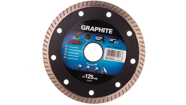 Diamantklinge 125 x 22,2 mm, turbo supertynd